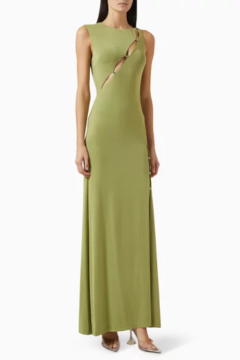Josie Cut-out Maxi Dress in Jersey