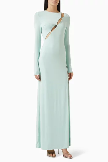 Josie Cut-out Maxi Dress in Jersey