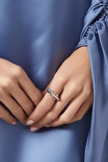 Hera Dome Stacking Ring in Recycled Sterling Silver
