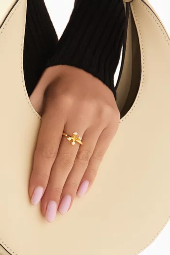 Atom Ring in 18kt Recycled Gold Vermeil Recycled Sterling Silver
