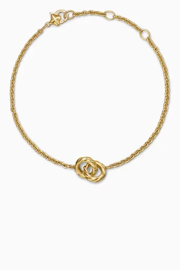 Sculpted Cable Chain Bracelet in 18kt Gold