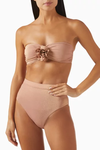 Everley Bikini Top in Stretch Nylon
