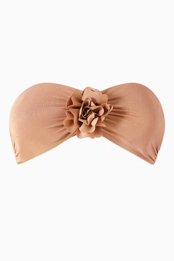Everley Bikini Top in Stretch Nylon