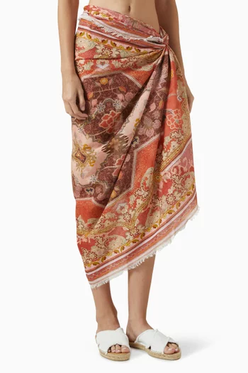 Printed Pareo in Cotton