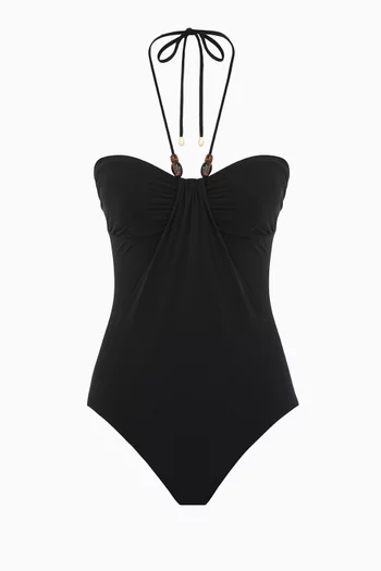 Wylie Halter One-piece Swimsuit in Stretch Nylon