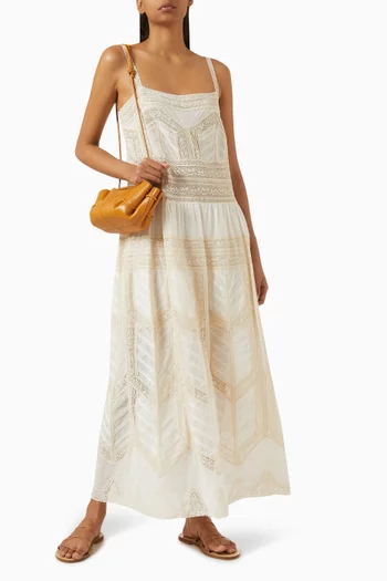 Acacia Lace-trim Slip Dress in Cotton Voile