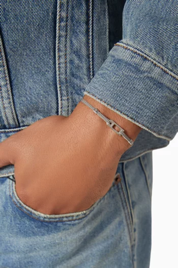 سوار أنيكس بمشبك منزلق فضة إسترلينية