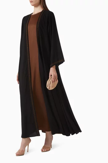 Embroidered Abaya Set