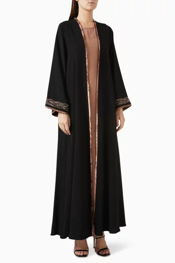 Embroidered Abaya Set