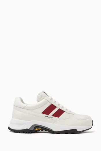 Flick-ribbon Sneakers in Calf Leather