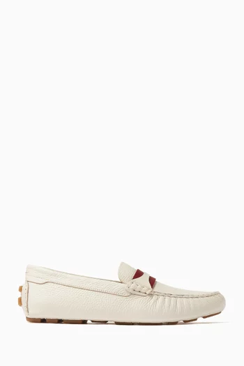 Kristy Loafers in Grained Leather