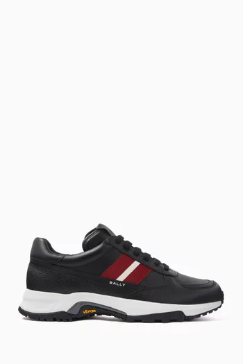 Flick-ribbon Sneakers in Calf Leather