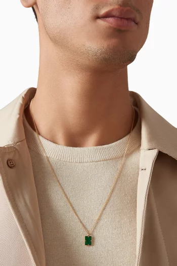 قلادة لينوكس فضة إسترلينية مطلية بالذهب