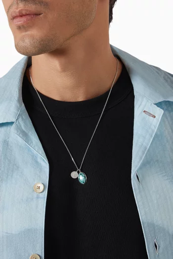 Mini Dove Pendant Necklace in Sterling Silver