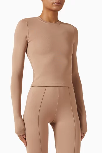 Opaque T-shirt in Italian Jersey