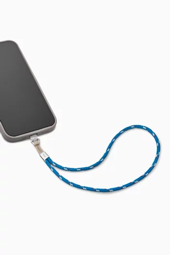 Rope Phone Strap in Sterling Silver