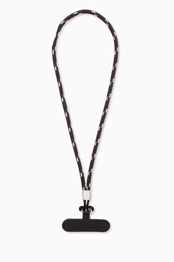 Rope Phone Strap in Sterling Silver