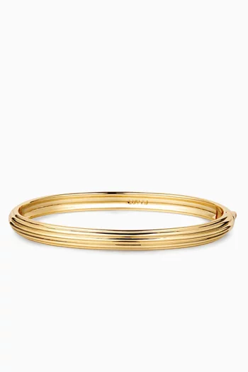 Remy Hinge Bracelet in Gold-plated Brass