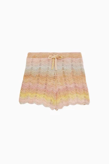 Tallow Shorts in Chevron Knit