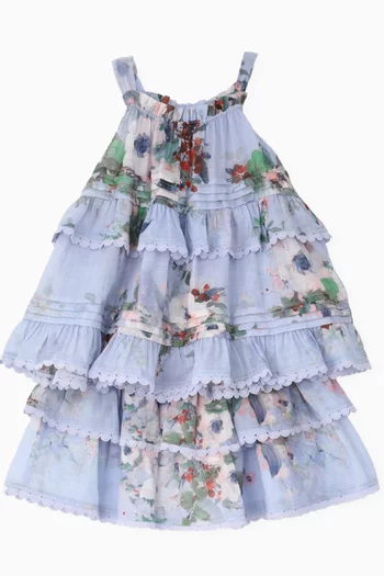 Everley Tiered Skirt in Cotton