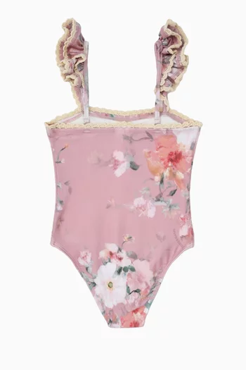 Everley Trim Bandeau Swimsuit in Lycra