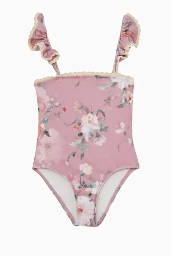Everley Trim Bandeau Swimsuit in Lycra