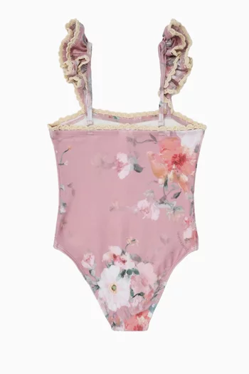 Everley Trim Bandeau Swimsuit in Lycra