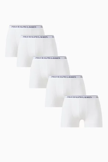 Logo Boxer Briefs in Cotton, Set of 5