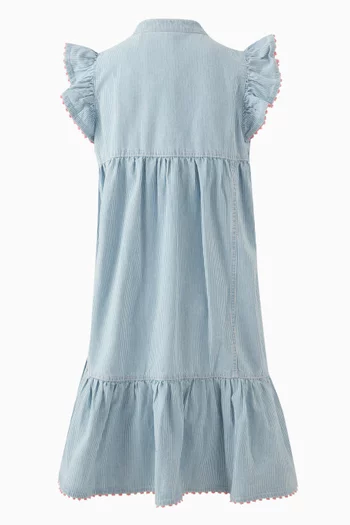 Wylie Flutter Dress in Cotton