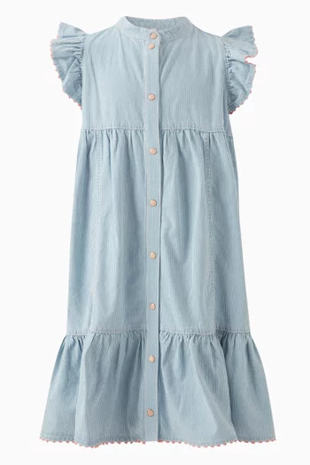 Wylie Flutter Dress in Cotton