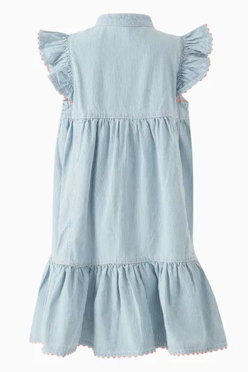 Wylie Flutter Dress in Cotton