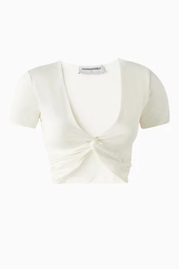 Twist Crop Top in Softskin