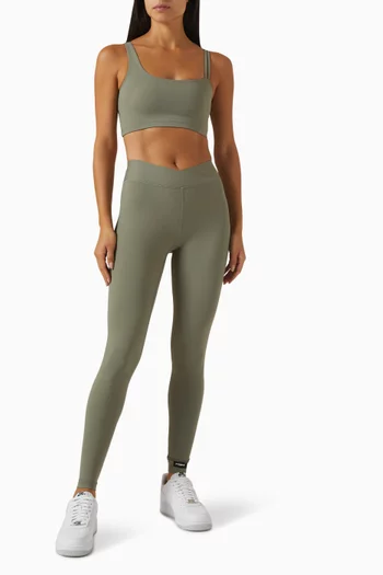 Asymmetrical Sports Bra in Soft-nylon
