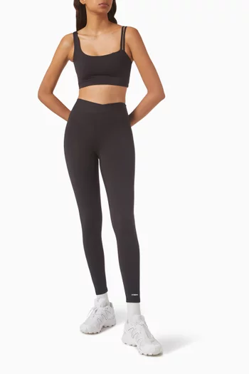 Asymmetrical Sports Bra in Soft-nylon