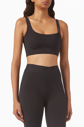 Asymmetrical Sports Bra in Soft-nylon