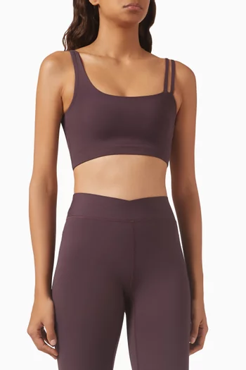 Asymmetrical Sports Bra in Soft-nylon