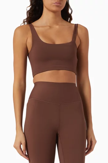 Asymmetrical Sports Bra in Soft-nylon