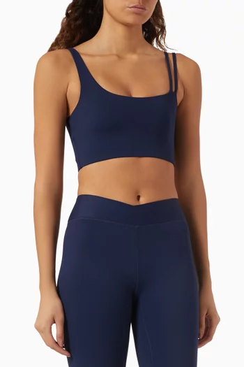 Asymmetrical Sports Bra in Soft-nylon