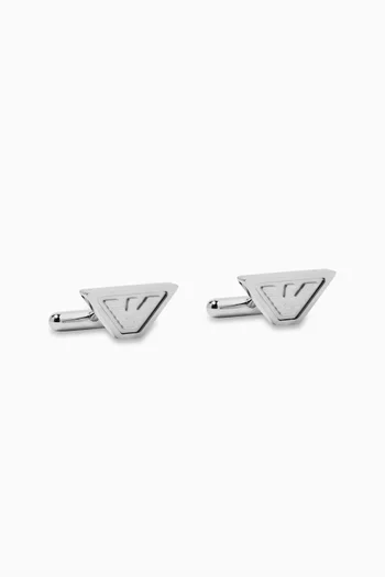 Eagle Logo Cufflinks in Stainless Steel