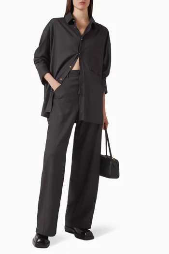 Iris Paper-bag Pants in Viscose Blend