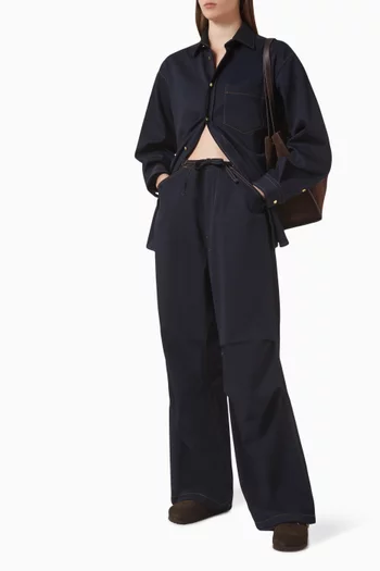 Daisy Drawstring Pants in Wool
