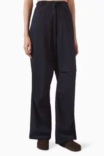Daisy Drawstring Pants in Wool