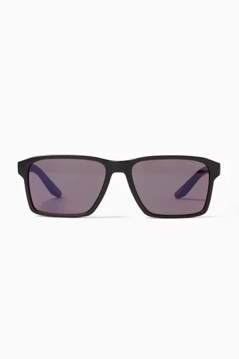 Linea Rossa Rectangular Sunglasses in Acetate