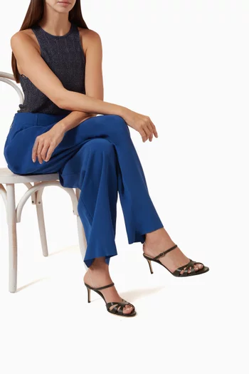 Open-toe Sandals in Calf Leather