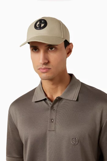 Logo-patch Baseball Cap in Cotton-canvas