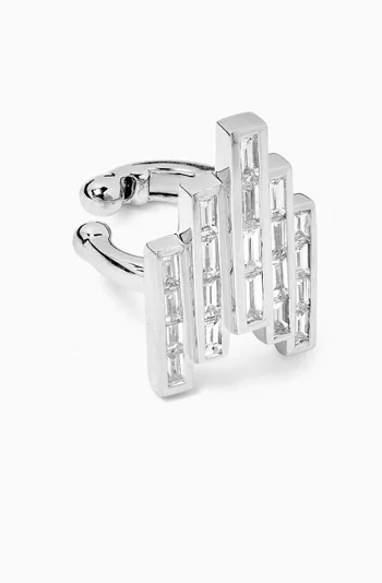 Diamond Single Ear Cuff in 18kt White Gold
