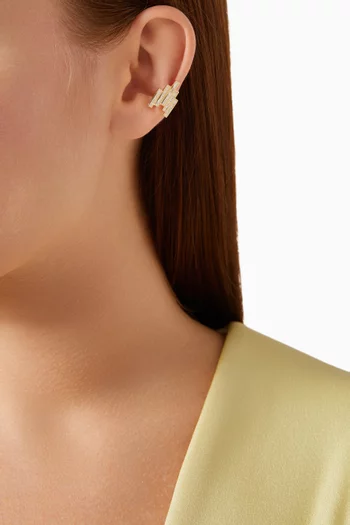 Diamond Single Ear Cuff in 18kt Yellow Gold