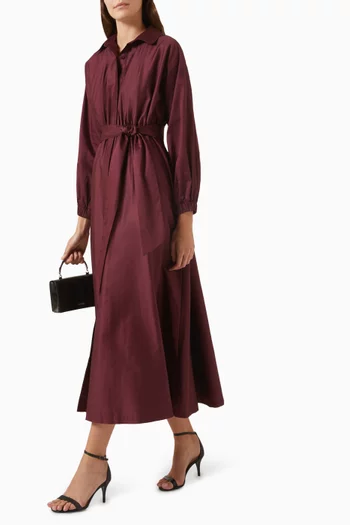 Stila Belted Midi  Dress in Cotton