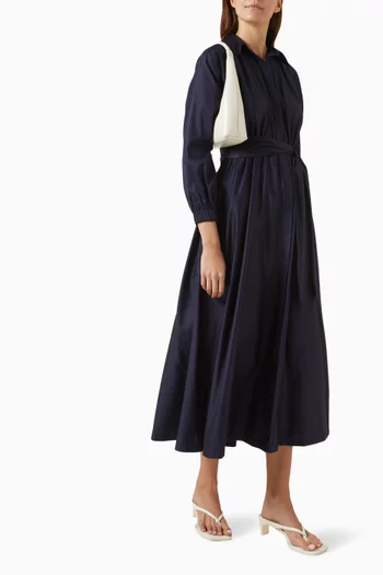 Stila Belted Midi Dress in Cotton