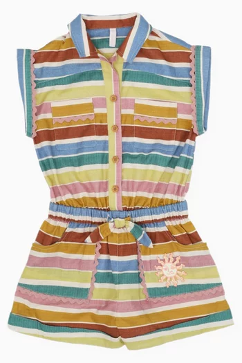 Everley Pocket Playsuit in Cotton